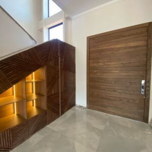 Porte semi-massif contreplaqué noyer – 2 faces