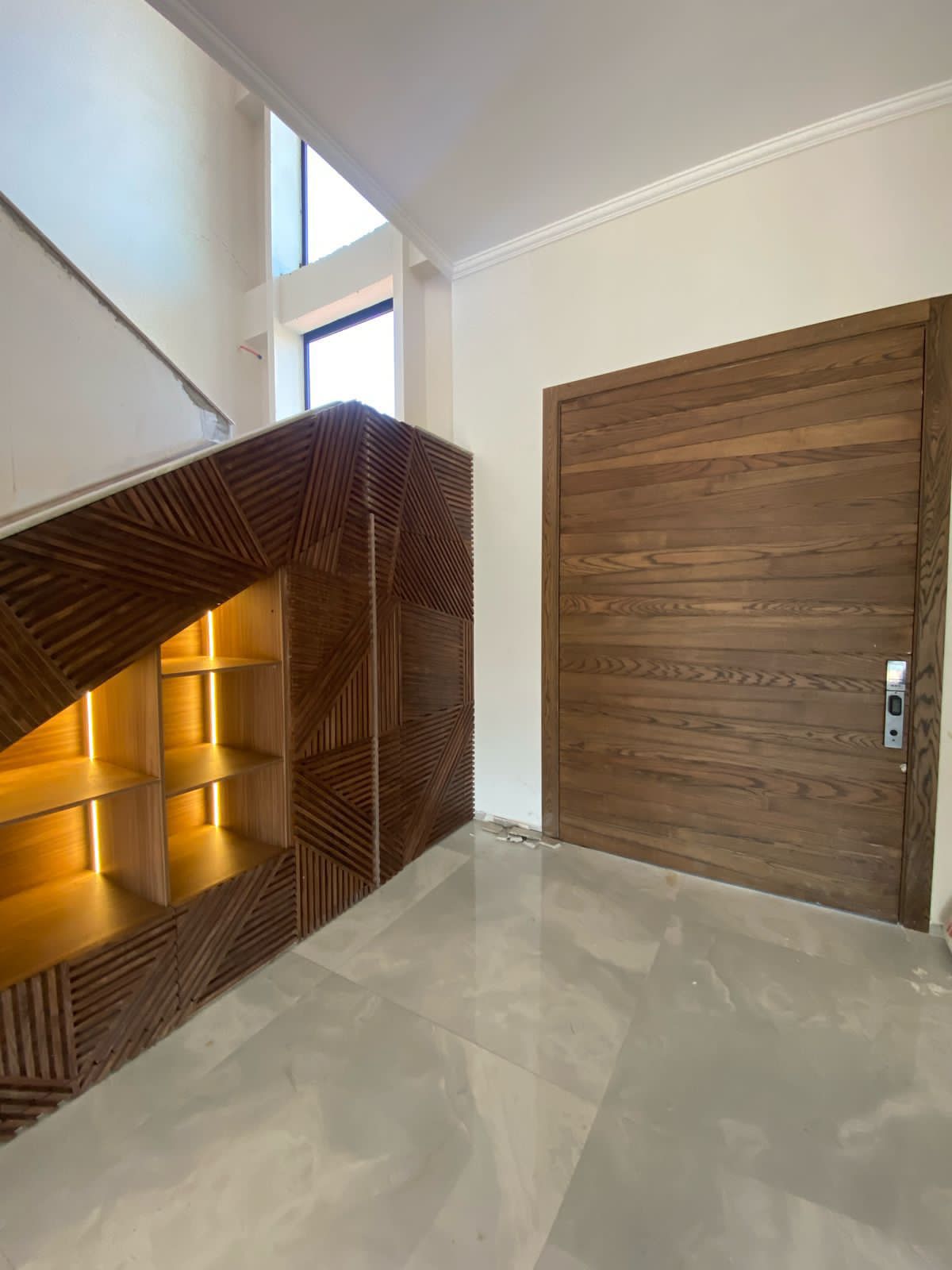 Porte semi-massif contreplaqué noyer – 2 faces