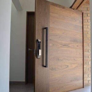 Porte semi-massif contreplaqué Noyer – 2 faces