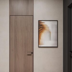 porte Invisible de Chambre Chêne Semi massif contreplaqué 2 face