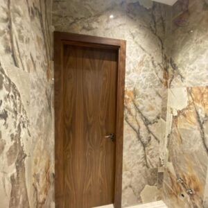 porte de Chambre Semi massif contreplaqué 2 face Noyer   largeur 90cm hauteur 2.2 m