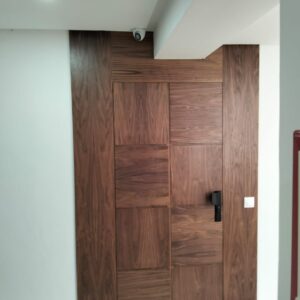 Porte semi-massif contreplaqué noyer – 2 faces